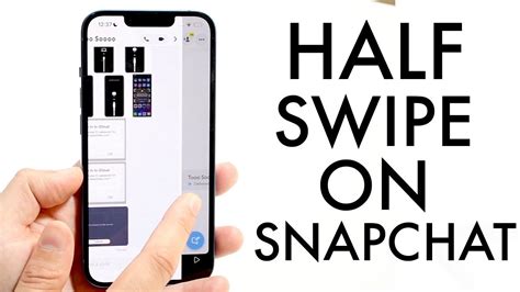 how to half swipe snap|How to half